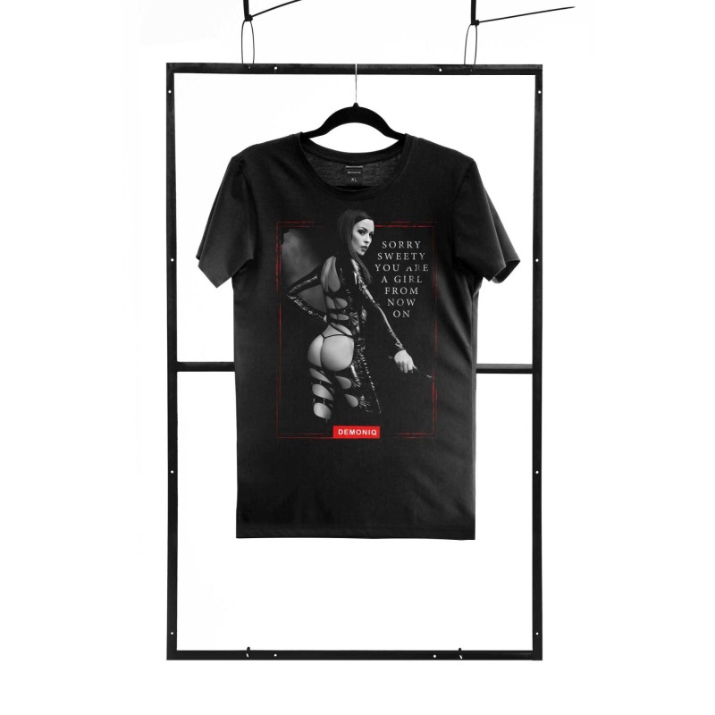 T-shirt men black S regular